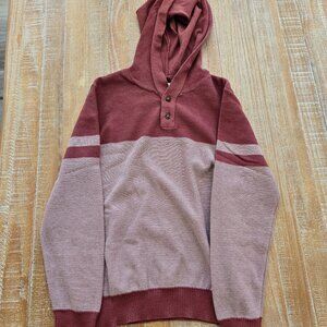 NEW Market & Spruce Henley Pullover Sweater (with hood)